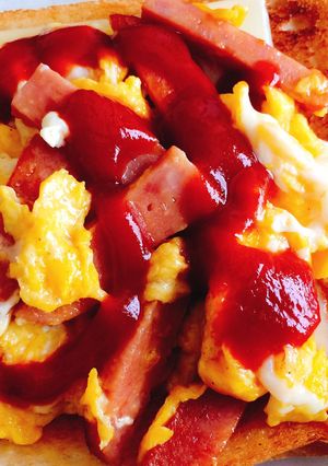 スパム卵トースト-レシピのメイン写真