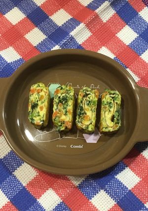 離乳食後期〜完了期☆野菜入り卵焼き-レシピのメイン写真