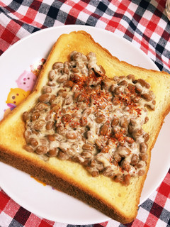 納豆マヨトースト-レシピのメイン写真