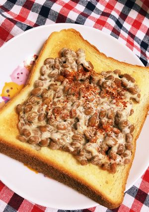 納豆マヨトースト-レシピのメイン写真