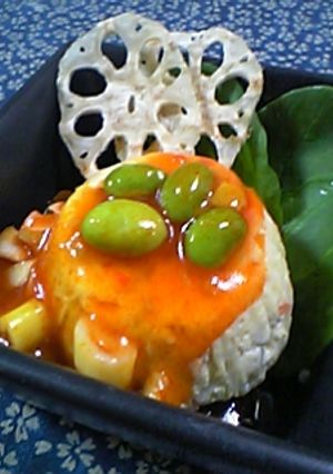 Cook Do そーす de 茶巾豆腐-レシピのメイン写真
