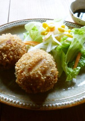 椎茸の肉詰めフライ♪-レシピのメイン写真