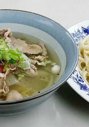 白菜豚こまつけうどん-レシピのメイン写真