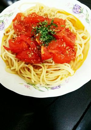 塩トマトスープパスタ-レシピのメイン写真