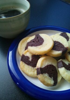 *卵不要*チョコバニラクッキー♪-レシピのメイン写真