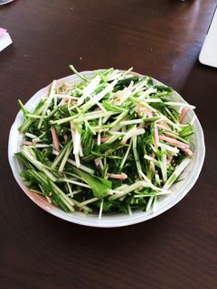 簡単☆水菜とハムのナムル-レシピのメイン写真