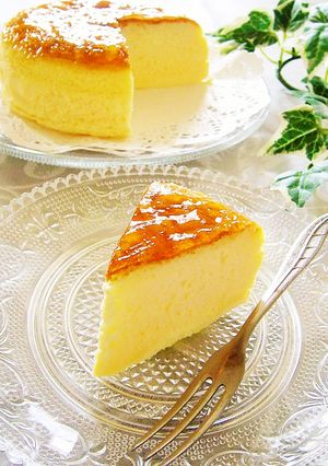 ふわしゅわっ♪幸せスフレチーズケーキ♡-レシピのメイン写真