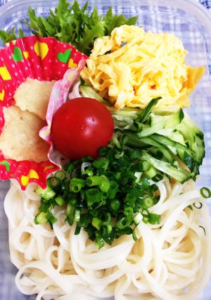冷麺のお弁当♪その4…ぶっかけうどん風-レシピのメイン写真