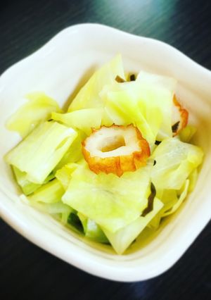 キャベツとちくわの塩昆布和え-レシピのメイン写真