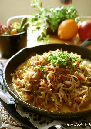 鉄板そばめし（巻かないオムそばめし）☆-レシピのメイン写真