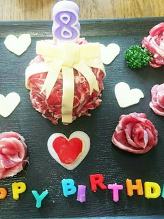 犬用お誕生日ケーキ☆肉肉ケーキ-レシピのメイン写真