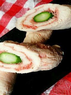 鳥ハム風*ササミのアスパラ明太巻き-レシピのメイン写真
