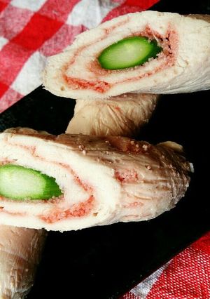 鳥ハム風*ササミのアスパラ明太巻き-レシピのメイン写真