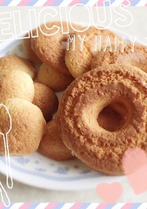 袋、オーブンで簡単！焼きドーナツ-レシピのメイン写真
