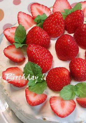 １５センチ＊シンプルいちごショート-レシピのメイン写真