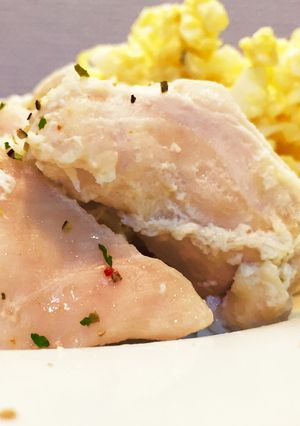 プルプル♡胸肉のタルタルソース添え☆*+-レシピのメイン写真
