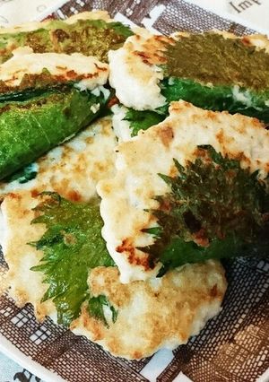 ダイエットに♡大葉巻き豆腐チキンバーグ-レシピのメイン写真