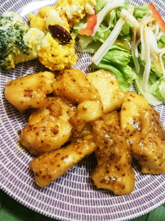 むね肉で♪簡単ハニーマスタードチキン-レシピのメイン写真