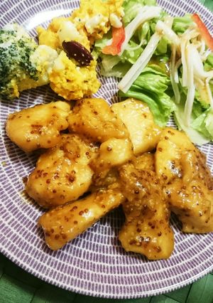 むね肉で♪簡単ハニーマスタードチキン-レシピのメイン写真