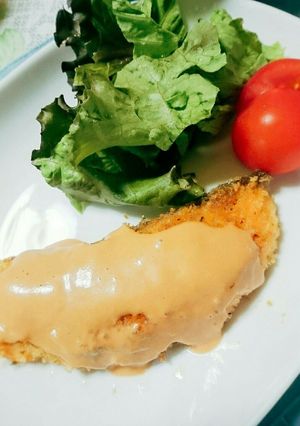 鮭のパン粉焼き☆オーロラソース-レシピのメイン写真