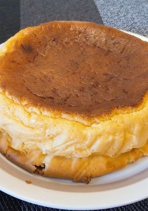 バスク風ヘルシーチーズケーキ-レシピのメイン写真