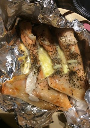 鮭のホイル焼きバジルチーズ-レシピのメイン写真