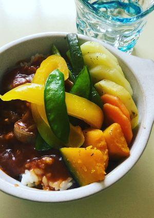 グリル野菜のハヤシライス-レシピのメイン写真