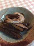 フキと白エビのつくだ煮
