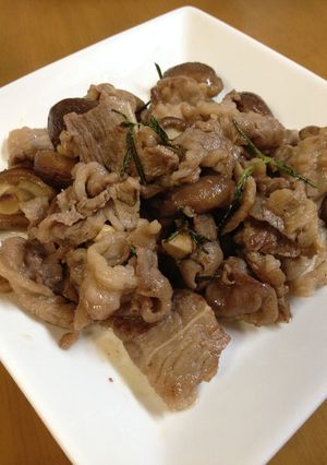 牛肉と生椎茸の栄養オイル焼-レシピのメイン写真