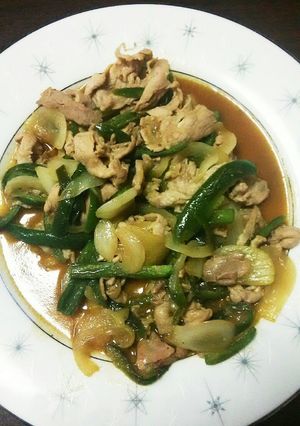 豚肉のこどもピーマン炒め-レシピのメイン写真