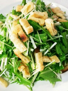 水菜と油揚げの簡単サラダ★-レシピのメイン写真