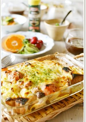 トマトのクリームパングラタン【作りおき】-レシピのメイン写真