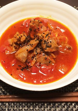 初夏に疲労回復☆豚肉の和風トマト煮-レシピのメイン写真