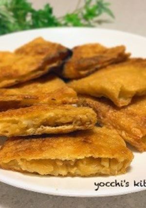 簡単時短！油揚げの照り焼きポケットサンド-レシピのメイン写真