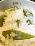 絹さや御飯