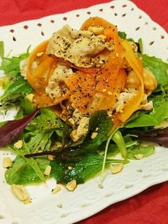 人参豚しゃぶサラダ-レシピのメイン写真