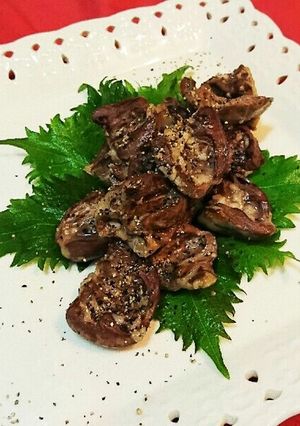 簡単おつまみ♪こころ(鶏ハツ)の塩麹焼き-レシピのメイン写真