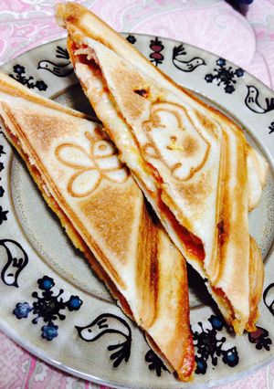 超簡単！たまごとチーズのホットサンド✦-レシピのメイン写真