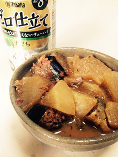 大根とサバ味噌缶の煮物-レシピのメイン写真