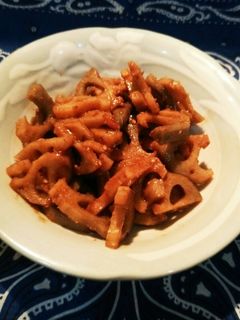 我が家のれんこんのきんぴら-レシピのメイン写真