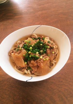 豚大根の餡掛うどん-レシピのメイン写真