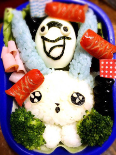 コマさんウィスパーキャラ弁♡-レシピのメイン写真