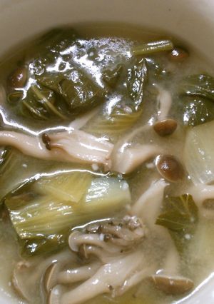 簡単！チンゲン菜としめじのナンプラー煮！-レシピのメイン写真