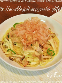 春キャベツときのこの和風パスタ-レシピのメイン写真