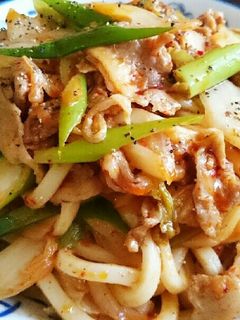 豚キムチ焼きうどん-レシピのメイン写真