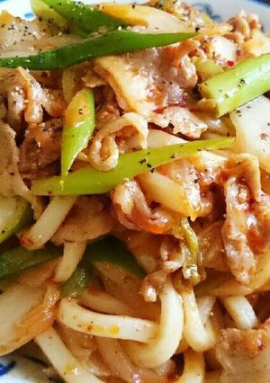 豚キムチ焼きうどん-レシピのメイン写真