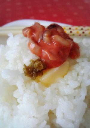 塩辛バター柚子こしょうごはん-レシピのメイン写真
