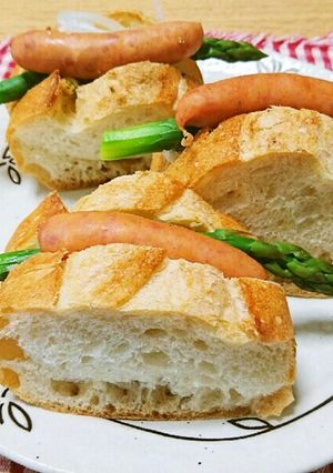 アスパラ矢パン→焼いてもいいよぉ～-レシピのメイン写真
