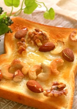 罪な味♡はちみつナッツバタートースト-レシピのメイン写真