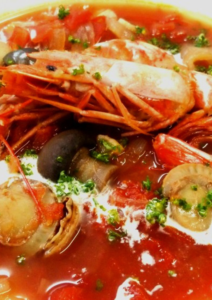 海老とホタテのトマト煮込み-レシピのメイン写真